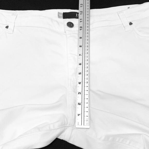 Kut From the Kloth Womens Jeans 18W Catherine Slouchy Boyfriend White Stretch - Picture 8 of 16